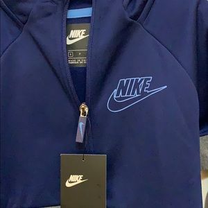 Nike Jackets & Coats - Boys Nike blue and gray full zip hoodie NWT Nike Jackets & Coats - Boys Nike blue and gray full zip hoodie NWT